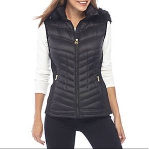 Michael Kors Black Leopard, Down Vest